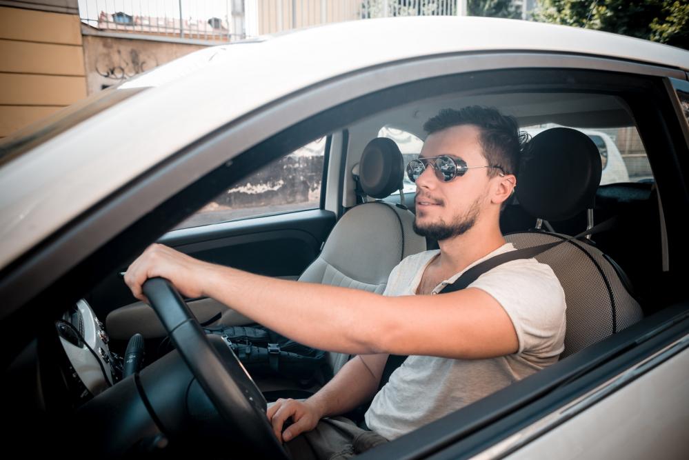 Car Driving A Man Driving